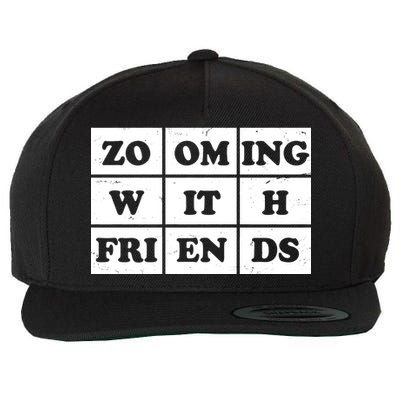 Zooming With Friends Wool Snapback Cap