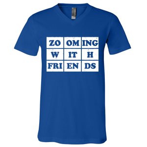 Zooming With Friends V-Neck T-Shirt