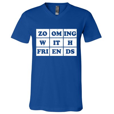 Zooming With Friends V-Neck T-Shirt