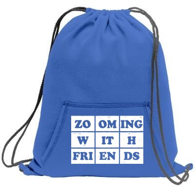 Zooming With Friends Sweatshirt Cinch Pack Bag