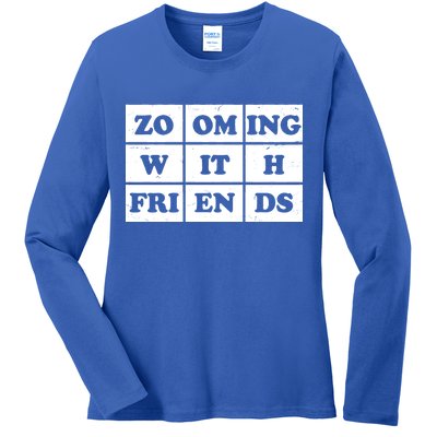 Zooming With Friends Ladies Long Sleeve Shirt