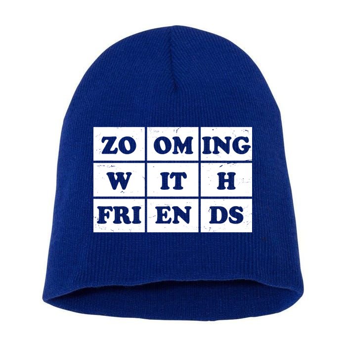 Zooming With Friends Short Acrylic Beanie