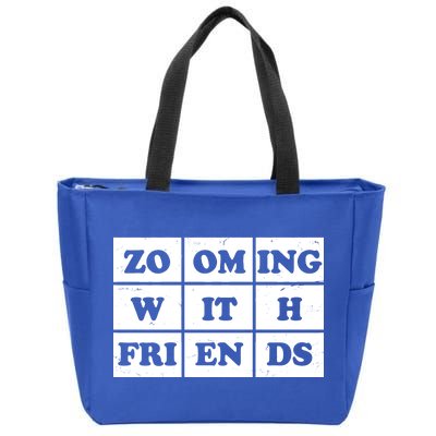 Zooming With Friends Zip Tote Bag