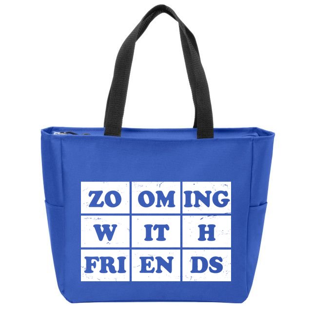 Zooming With Friends Zip Tote Bag