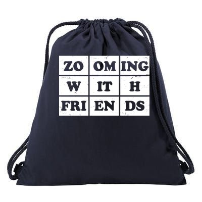 Zooming With Friends Drawstring Bag