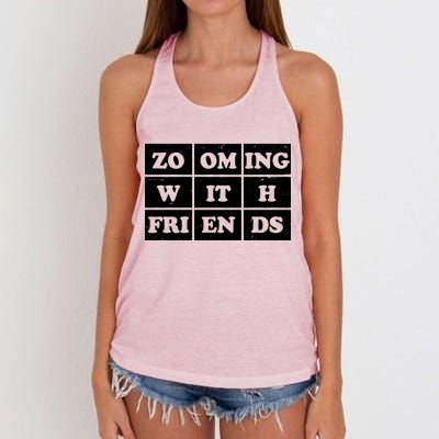 Zooming With Friends Women's Knotted Racerback Tank