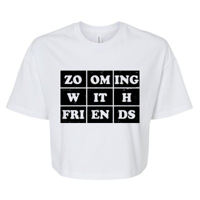 Zooming With Friends Bella+Canvas Jersey Crop Tee