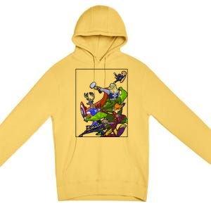 Zootopia Superheroes Avenge Premium Pullover Hoodie