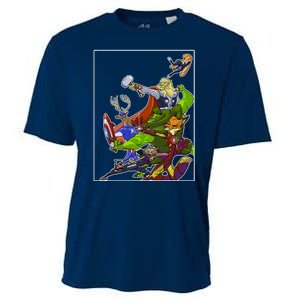 Zootopia Superheroes Avenge Cooling Performance Crew T-Shirt