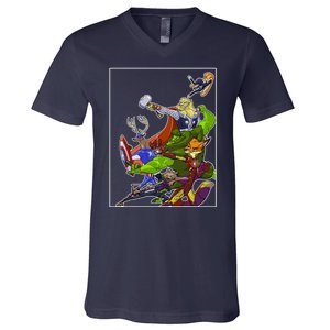 Zootopia Superheroes Avenge V-Neck T-Shirt