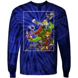 Zootopia Superheroes Avenge Tie-Dye Long Sleeve Shirt