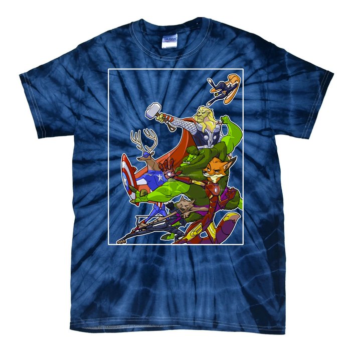 Zootopia Superheroes Avenge Tie-Dye T-Shirt