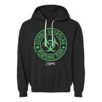 Z Ops Zombie Outbreak Response Team Garment-Dyed Fleece Hoodie