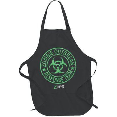 Z Ops Zombie Outbreak Response Team Full-Length Apron With Pockets