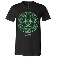 Z Ops Zombie Outbreak Response Team V-Neck T-Shirt