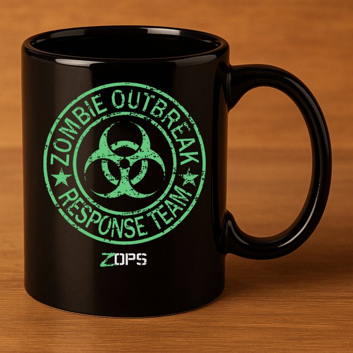 Z Ops Zombie Outbreak Response Team 11oz C Handle Ceramic Mug
