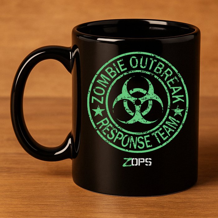 Z Ops Zombie Outbreak Response Team 11oz C Handle Ceramic Mug