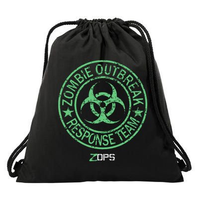 Z Ops Zombie Outbreak Response Team Drawstring Bag