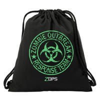 Z Ops Zombie Outbreak Response Team Drawstring Bag