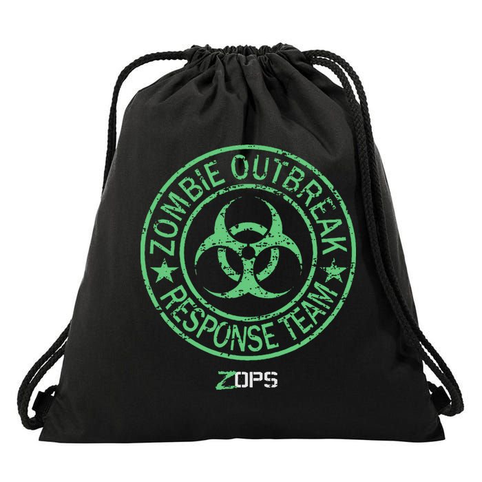 Z Ops Zombie Outbreak Response Team Drawstring Bag