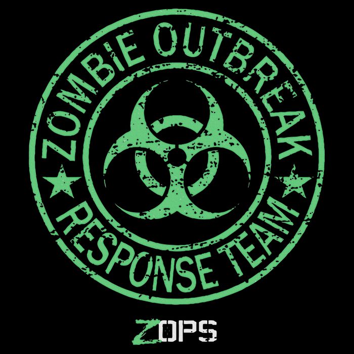 Z Ops Zombie Outbreak Response Team Drawstring Bag