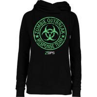 Z Ops Zombie Outbreak Response Team Womens Funnel Neck Pullover Hood