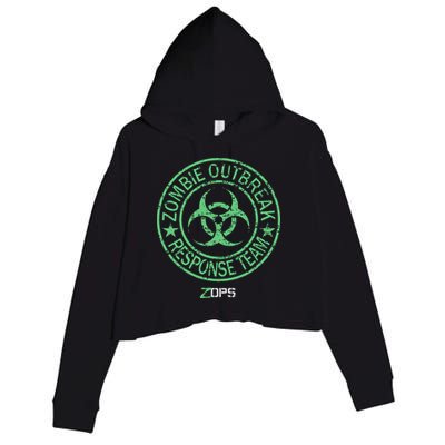 Z Ops Zombie Outbreak Response Team Crop Fleece Hoodie