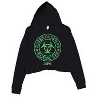 Z Ops Zombie Outbreak Response Team Crop Fleece Hoodie