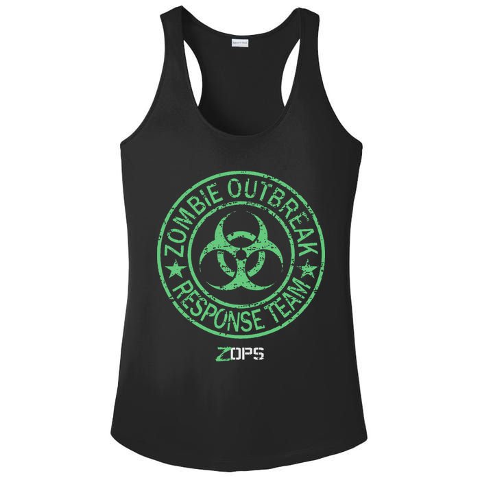 Z Ops Zombie Outbreak Response Team Ladies PosiCharge Competitor Racerback Tank