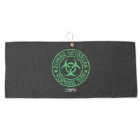 Z Ops Zombie Outbreak Response Team Large Microfiber Waffle Golf Towel