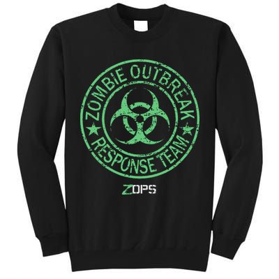 Z Ops Zombie Outbreak Response Team Tall Sweatshirt