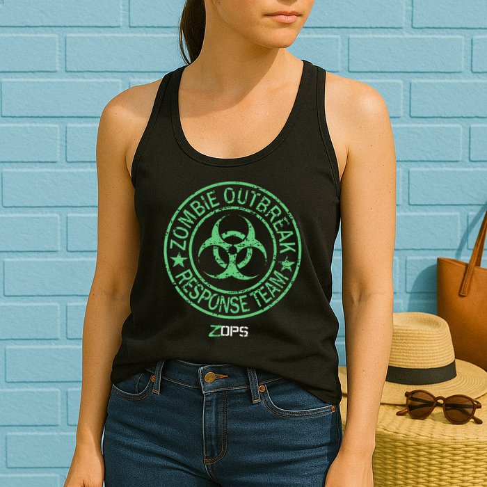 Z Ops Zombie Outbreak Response Team Womens Tank Top