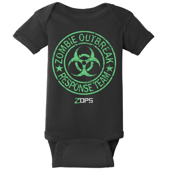 Z Ops Zombie Outbreak Response Team Baby Bodysuit