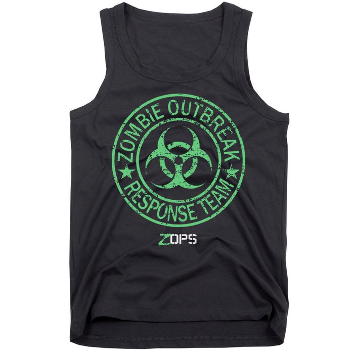 Z Ops Zombie Outbreak Response Team Tank Top