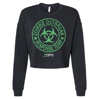 Z Ops Zombie Outbreak Response Team Cropped Pullover Crew