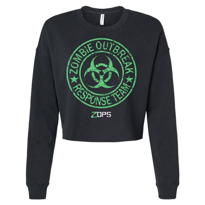 Z Ops Zombie Outbreak Response Team Cropped Pullover Crew