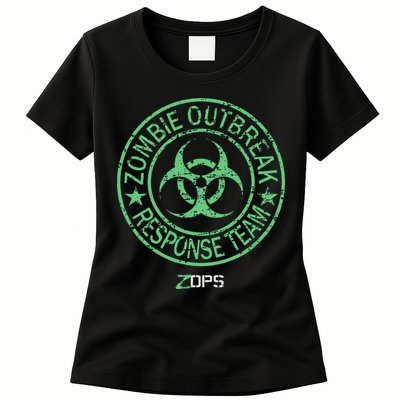 Z Ops Zombie Outbreak Response Team Womens T-Shirt