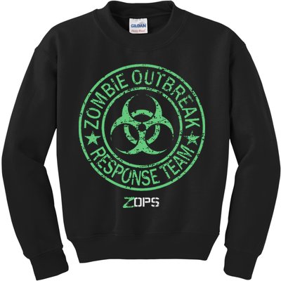 Z Ops Zombie Outbreak Response Team Kids Sweatshirt