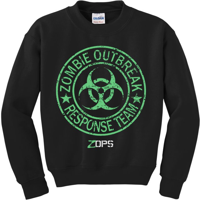 Z Ops Zombie Outbreak Response Team Kids Sweatshirt