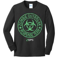 Z Ops Zombie Outbreak Response Team Kids Long Sleeve Shirt