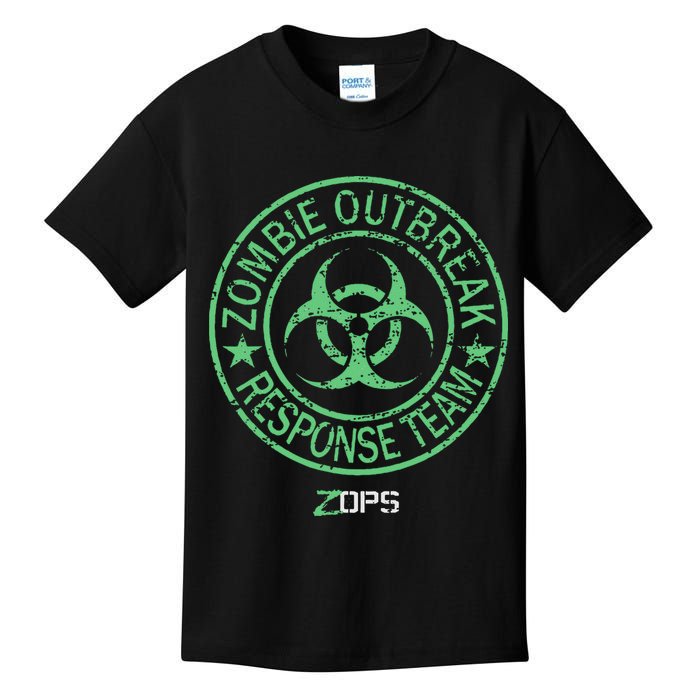 Z Ops Zombie Outbreak Response Team Kids T-Shirt