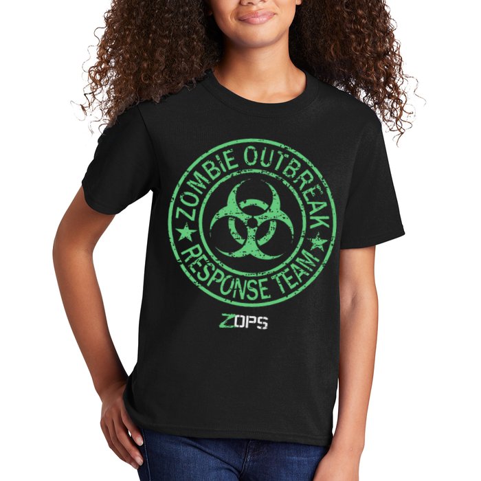 Z Ops Zombie Outbreak Response Team Kids T-Shirt