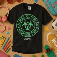 Z Ops Zombie Outbreak Response Team Kids T-Shirt
