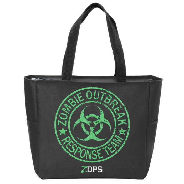 Z Ops Zombie Outbreak Response Team Zip Tote Bag