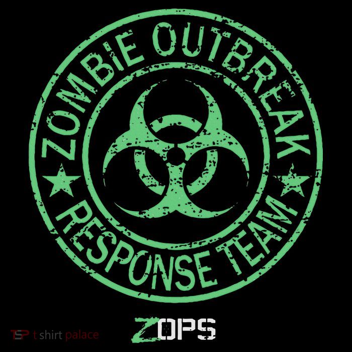 Z Ops Zombie Outbreak Response Team Zip Tote Bag
