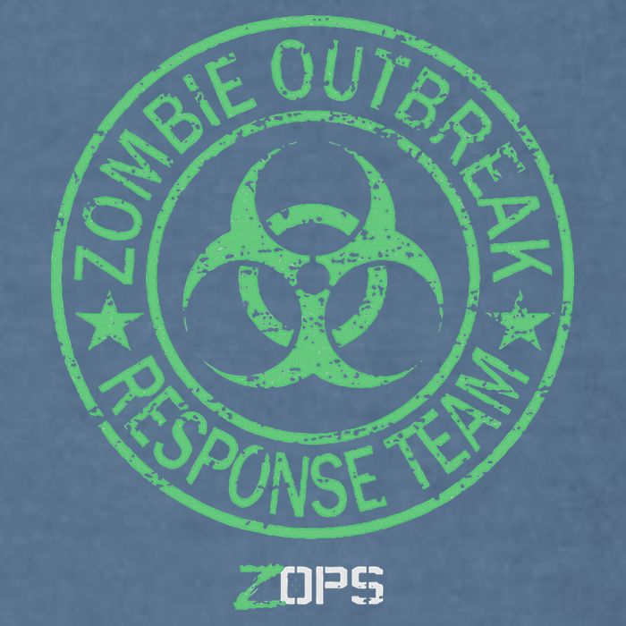 Z Ops Zombie Outbreak Response Team Garment-Dyed Sweatshirt