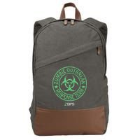 Z Ops Zombie Outbreak Response Team Cotton Canvas Backpack