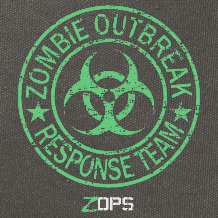 Z Ops Zombie Outbreak Response Team Cotton Canvas Backpack
