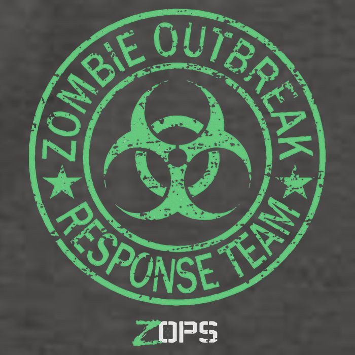 Z Ops Zombie Outbreak Response Team Vector Backpack