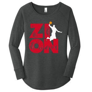 Zion Pelicans Basketball Women's Perfect Tri Tunic Long Sleeve Shirt